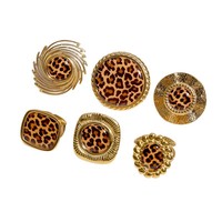 Nouvelle bague ouverte réglable en acier inoxydable de style européen et américain pour femme, design léopard électroplaqué, large bande haut de gamme