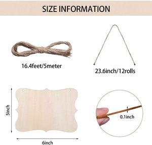 แผ่นไม้สลักลายด้วยเลเซอร์แบบ DIY เป็นมิตรกับสิ่งแวดล้อม สำหรับทำป้ายชื่อแขวนผนัง งานฝีมือไม้ - Product Image 2