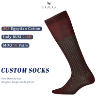 Chaussettes habillées classiques pour hommes, sur mesure, de luxe, haute qualité, automne, sans coutures, respirantes, antibactériennes