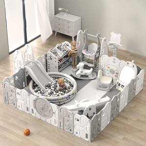 <span class=keywords><strong>Parque</strong></span> Infantil para Bebés, Corralito Plegable para <span class=keywords><strong>el</strong></span> Hogar, Corralitos para Bebés, Valla para Niños Pequeños, Corralito para Bebés con Tapete - Product Image 1