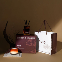 Diffuseur de parfum d'intérieur de luxe fait main, style moderne, bougie en cire de soja, aromathérapie écologique, Noël