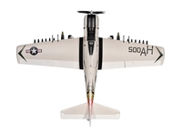 Радиоуправляемый самолет A1 Skyraider белого цвета, HOBBY, размах крыльев 800 мм, модель самолета A1 RAIDER с дистанционным управлением