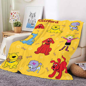 Nueva Manta de Franela con Diseño de Perro Rojo Grande y Adorable, Personalizada para Decoración del Hogar, Cama, Sofá, Oficina, Siesta - Product Image 4