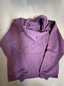 男士大号柠檬绿连帽衫 高品质 100% 棉质 重磅抓绒套头连帽卫衣 纯色 秋季款 - Product Image 3