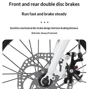 Vélo pliant avec freins à disque doubles, vitesse variable, cadre en acier à haute teneur en carbone, mini 16 pouces pour adultes et écoliers, sans installation - Product Image 4