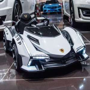 Mobil Listrik Empat Roda untuk Bayi Anak-Anak <span class=keywords><strong>2</strong></span> Kursi dengan Kontrol Jarak Jauh Ganda Unisex Bertenaga Baterai Mainan Favorit Anak-Anak - Product Image 1