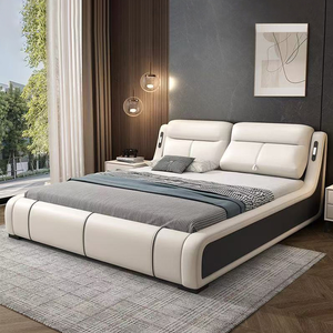 <span class=keywords><strong>Cama</strong></span> de Cuero Multifuncional <span class=keywords><strong>con</strong></span> <span class=keywords><strong>Respaldo</strong></span> Ajustable, Juego de <span class=keywords><strong>Cama</strong></span> Moderno de Lujo Ligero <span class=keywords><strong>con</strong></span> Almacenamiento, <span class=keywords><strong>Cama</strong></span> King de Alta Calidad <span class=keywords><strong>con</strong></span> Luz Nocturna - Product Image 6