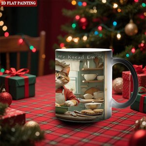 Frosted Black 11oz <b>Ceramic</b> <b>Mug</b> Heat Changing Magic Cup For Work Colleague Gift - Product Image 2