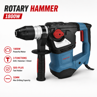 Marteau perforateur rotatif SDS Plus de qualité industrielle Honest, 32 mm, 1800 W, avec cordon