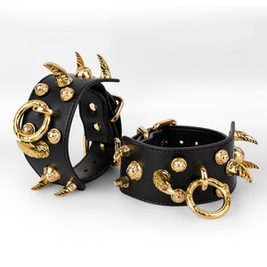 Esposas de Cuero FUNSM, Equipo Erótico de Bondage, Esposas BDSM, Restricción de Manos, Juego SM, Equipo de Bondage para Mujeres y Hombres - Product Image 5