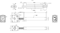 Mécanisme de levage de bureau à manivelle 3 voies, course de 420 mm, vis T14, tube en acier galvanisé, bureau debout réglable en hauteur, vente en gros OEM