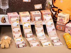 OEM <span class=keywords><strong>M</strong></span> Model kreatif Kawaii kartun gadis perekat didukung longgar daun bantalan Memo 70-daun kertas alat tulis siswa mudah menarik - Product Image 6