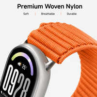 Bracelet de montre en nylon respirant pour Xiaomi Smart Band 8 9 10 NFC, sangle tissée à texture montagne pour les sports de plein air et le confort quotidien
