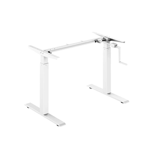 QUEENSTAR QS-UP04M2 Scrivania Regolabile Manualmente in Altezza - Design Moderno con Telaio in <span class=keywords><strong>MFC</strong></span> e Metallo per Casa/Ufficio - Product Image 4