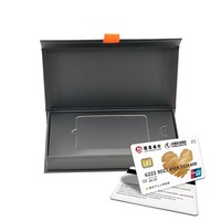 Boîte cadeau en carton pour cartes de crédit, impression numérique OEM ODM, papier artistique, logo personnalisé, estampage à chaud, marque Binglan, neuve