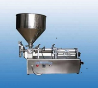 Machine de remplissage horizontale semi-automatique à tête unique pour pâtes, miel liquide, crèmes et autres boissons/crèmes