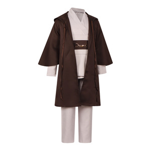Star's Edge Star Wars Obi-Wan Kenobi Costume de cosplay pour enfants Ensemble de robe Jedi marron - Product Image 3