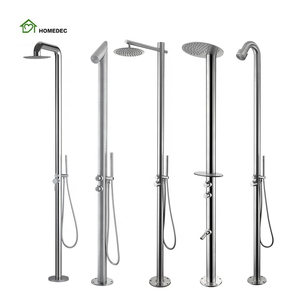 Hot Sale Bathroom Shower <b>Set</b> Nickel Stainless Steel Faucets Rain <b>Spray</b> Ceramic Modern Design Dual Handle HD-009-25 Stainless - Product Image 4