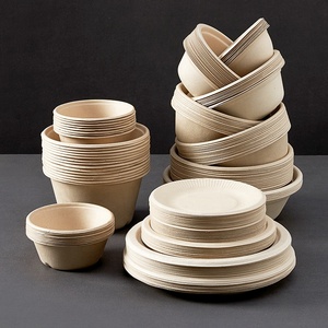 Bền vững sinh thái thân thiện với sản phẩm phân hủy sinh học dùng một lần giấy tấm và khay bát cho nhà hàng Bộ đồ ăn - Product Image 2