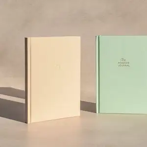 Labon capa de couro macio de vegan, folha de ouro personalizada, planejador de papelaria, a5, cobertura rígida, diário, leitura