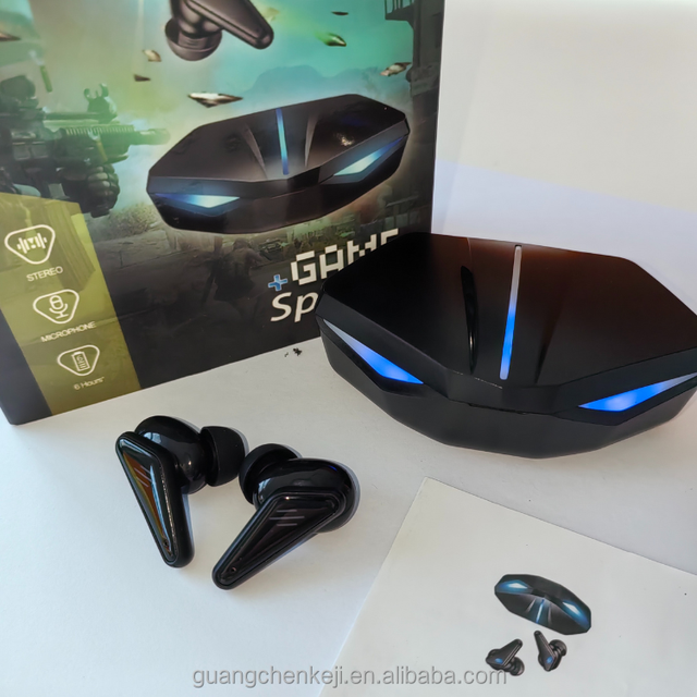 Gaming Wireless Earbuds Low Latency RGB Light In-ear TWS Headphones for Mobile Game Sports