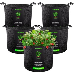 <span class=keywords><strong>Sac</strong></span> de culture <span class=keywords><strong>en</strong></span> <span class=keywords><strong>jute</strong></span> respirant et biodégradable pour légumes et pommes de terre, 15 gallons, <span class=keywords><strong>en</strong></span> tissu non tissé - Product Image 2