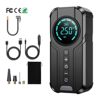 Compresseur d'air portable pour voiture, gonfleur de pneus mobile rechargeable 6000mAh 150PSI, très vendu