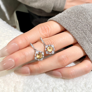 9 boucles d'oreilles pendantes vintage à motif floral ajouré, en argent sterling 925, avec pierres précieuses naturelles colorées, bijoux pour petite amie, idéal pour un cadeau - Product Image 5
