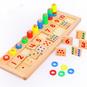 <span class=keywords><strong>Montessori</strong></span> in <span class=keywords><strong>legno</strong></span> accatastamento anelli di conteggio <span class=keywords><strong>giochi</strong></span> e smistamento giocattoli Puzzle per bambini e neonati - Product Image 1