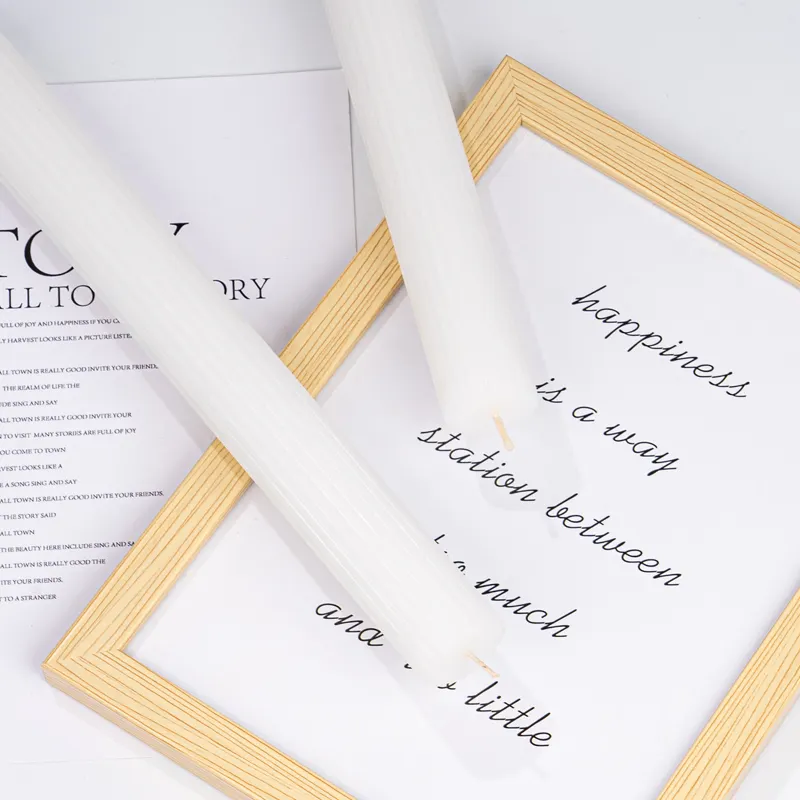 טקס אחדות לבן נר צבעוני מתנת אריזה עמוד נרות לחתונה