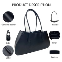 Sac à main en cuir de vachette pour femme, élégant, pour le travail, grand format, service de fabrication sur mesure