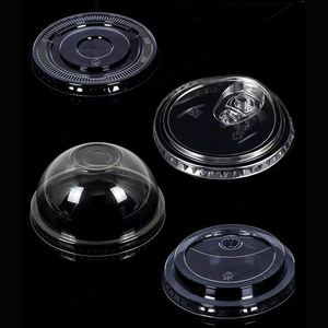 Ventes en gros de couvercles en plastique intelligents anti-fuite, écologiques, jetables, de qualité alimentaire (90 mm/95 mm/98 mm) - transparents pour gobelets - Product Image 2