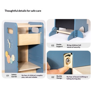 Taburete <span class=keywords><strong>de</strong></span> madera para niños con pasamanos para habitación infantil, baño, <span class=keywords><strong>guardería</strong></span>, torre <span class=keywords><strong>de</strong></span> aprendizaje, muebles multifuncionales para niños - Product Image 6