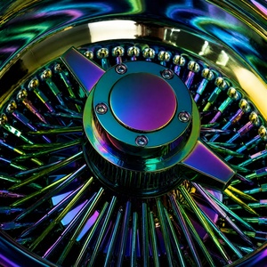 ล้อแม็กซ์ลาย Chameleon Wire Spoke ขอบลึก สำหรับรถคลาสสิค รถ Lowrider รถโชว์ และร้านค้าปลีก/ล้อแม็กซ์ลายลวด - Product Image 2