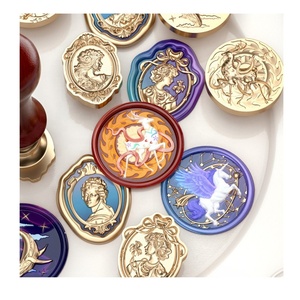 New Suidisi Lacquer Copper Head Multi-layer Profiled Relief Retro Handbook Decoration Seal Head Wholesale