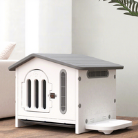 Maison pour animaux de compagnie intérieure triangulaire, imperméable et respirante, en plastique durable, avec boutons-pression, pour chiens, chats et petits animaux, utilisable toute l'année