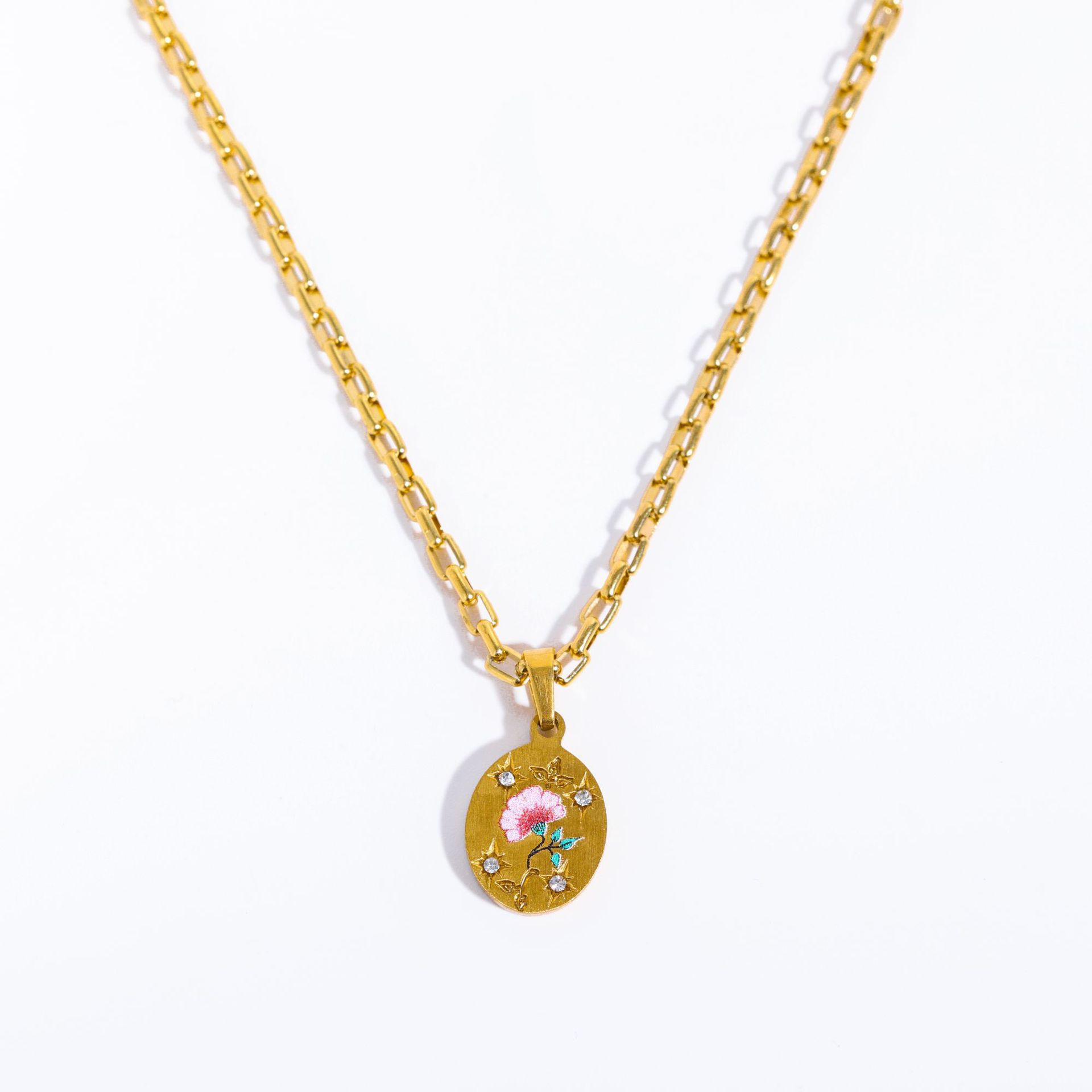 Flor de melocotón rosa dorado-[desabrochada en una cara]