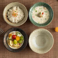 Bol à riz en céramique artisanale Wabi Sabi, texture martelée, en grès écologique, durable, pour la décoration, idéal pour les restaurants et la maison