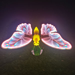 ไฟ LED ผีเสื้อขนาดเส้นผ่าศูนย์กลาง47-150ซม. แบบไดนามิกเคลื่อนไหวได้สำหรับตกแต่งโรงงานจีน - Product Image 2