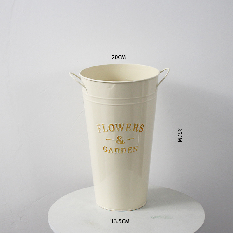 Rice white iron ear barrel height 35cm
