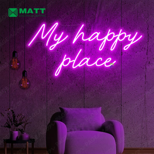 Pas de MOQ, néon LED paysage, logo personnalisé, design signature, décoration intérieure de voiture, mur, USB, fonctionne, mon joyeux anniversaire, événements, lumières - Product Image 3