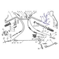 Leviers de frein hydrauliques réglables pour moto, avant et arrière, maître-cylindre, levier de direction, levier de frein, gauche et droite, CJK750