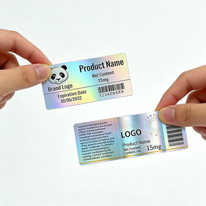 Etiquetas de <span class=keywords><strong>Vinilo</strong></span> Personalizadas con Logotipo y Código de Barras, Resistentes al Agua y al Calor, con Fuerte Adhesión, Impresión UV Localizada, para Frascos de 3ml-10ml - Product Image 3