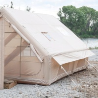 Tente de camping gonflable en PVC imperméable pour 8 à 12 personnes, utilisation en extérieur quatre saisons avec ouverture automatique rapide