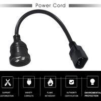 Câble d'alimentation IEC C14 vers prise femelle australienne 3 broches, rallonge pour unité UPS, cordon d'alimentation 240V, longueur courte 20cm