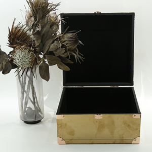 Hòm đựng đồ da cổ điển dùng để cất giữ đồ cưới, trang trí nhà cửa - Product Image 4