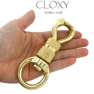 Crochet à dégagement rapide en laiton massif robuste pour cheval cordes de plomb fermoir licou mousqueton Antique panique mousqueton crochet pivotant - Product Image 4