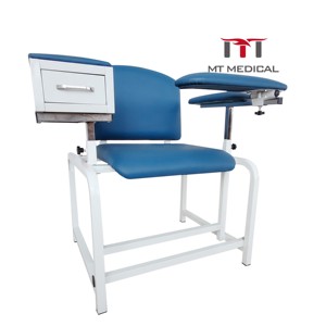 MT MEDICAL Manual Instrumentos de hospital portátiles Silla de donación de muestras de sangre Silla de flebotomía Silla de extracción de sangre - Product Image 5