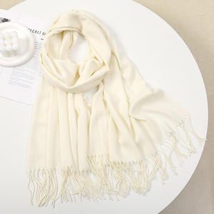 2024 באיכות גבוהה ציצית רכה נגיעה קשמיר תחושה שכמייה פשמינה פשמינה צבעונית טהור מצעיף קשמירי צעיף נשים - Product Image 3