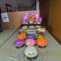 Ensemble de jouets anti-stress en peluche NeeDoh à thème Halloween : chauve-souris, fantôme, citrouille – Doux, mignons, à remontée lente, satisfaits de l'être pressés